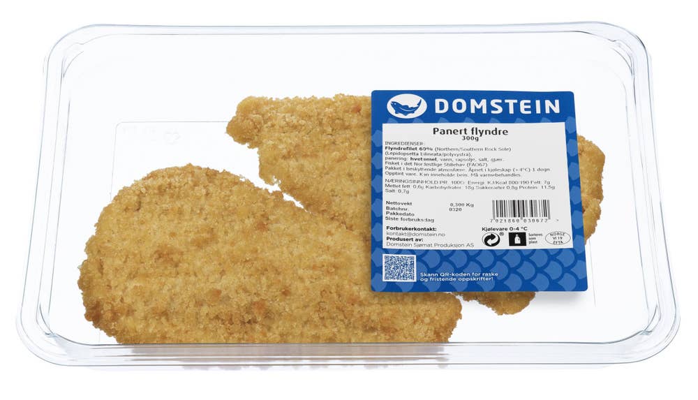 Domstein Flyndre Panert