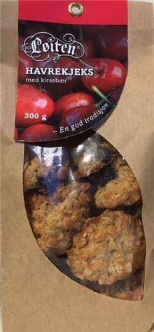 Løiten Havrekjeks med Kirsebær