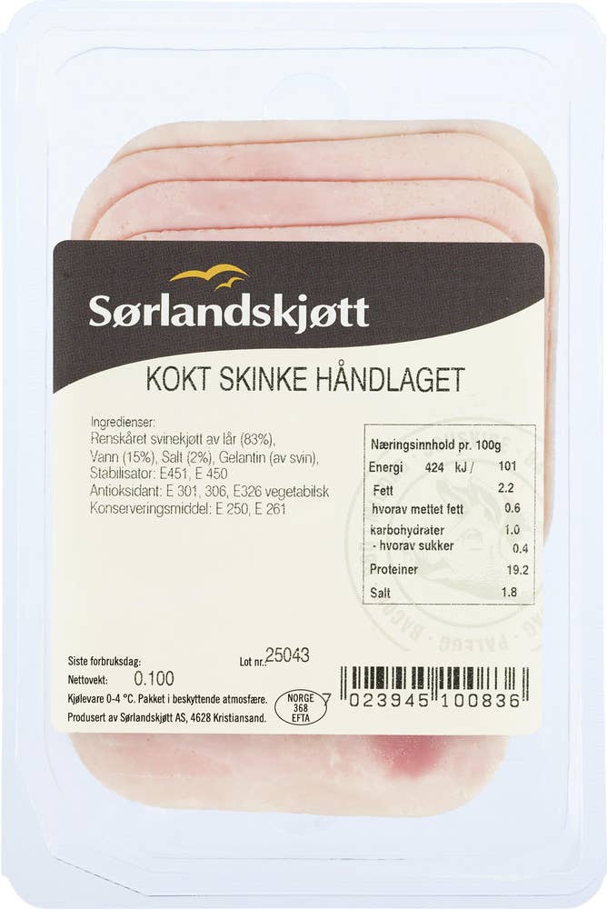 Sørlandskjøtt Kokt skinke Håndlaget