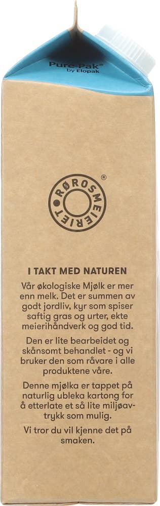 Rørosmeieriet Økologisk Rørosmjølk Lett 0,7% fett