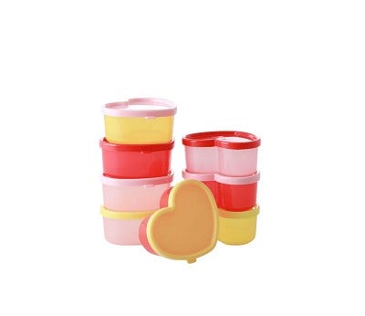 Sprell Plastbokser hjerteformet 8 stk