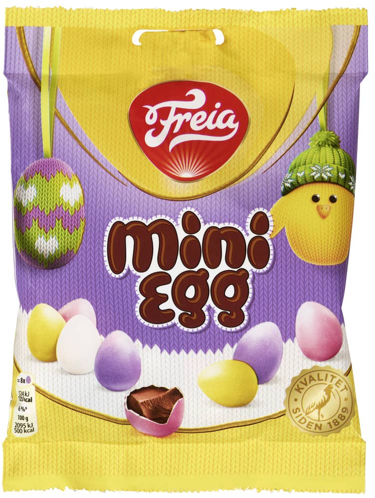 FREIA Drasjerte sjokoladeegg mini