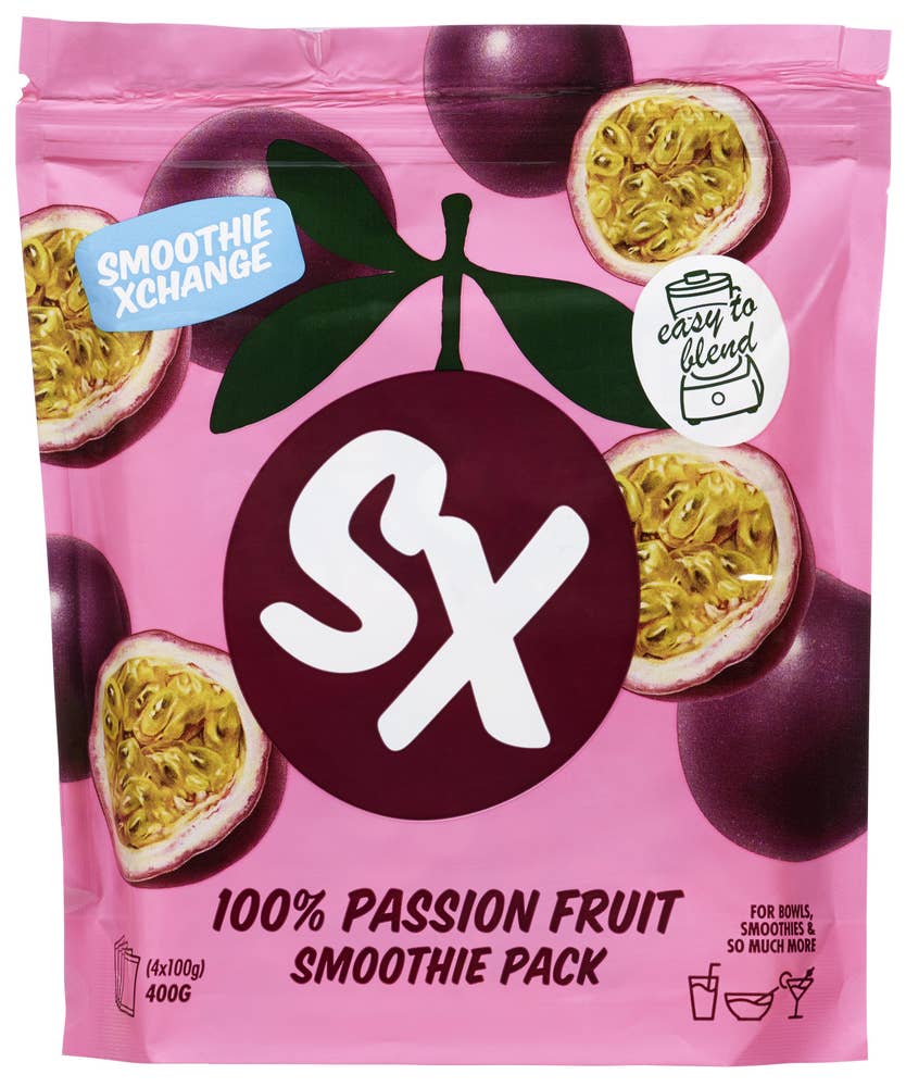 Smoothie Xchange 100% Passion fruit Smoothie pack