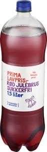 Prima Lavpris Rød julebrus Sukkerfri