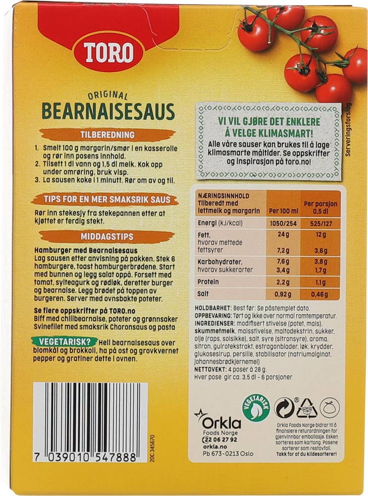 Toro Bearnaisesaus Familiepakning