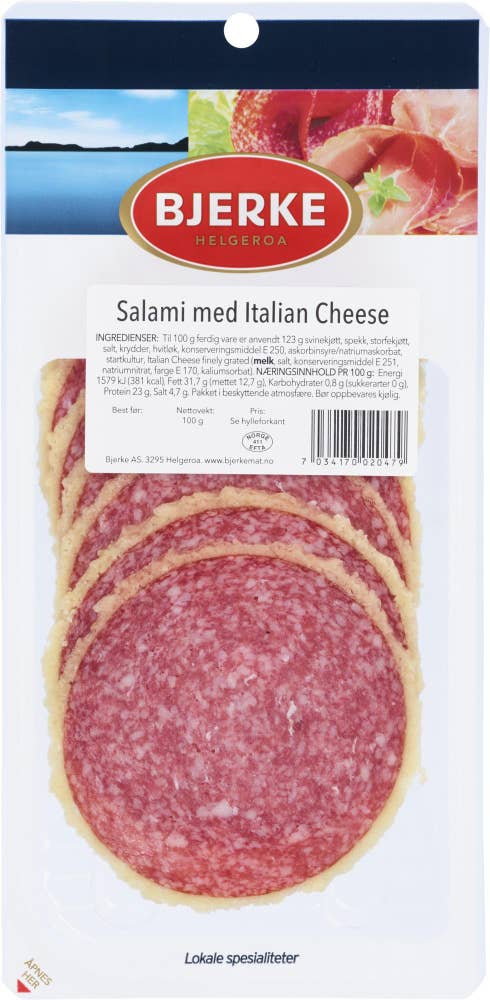 Bjerke Spekemat Salami med parmesan