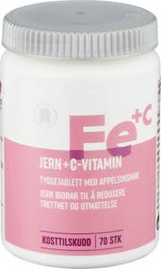 R Jern + C-Vitamin Tyggetabletter, 60 g