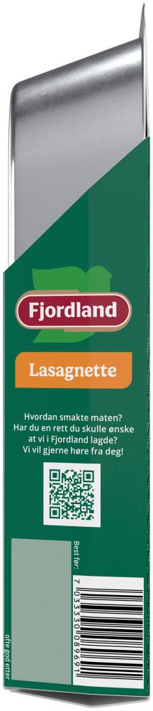 Fjordland Lasagnette til familien Med kjøttdeig og grønnsaker