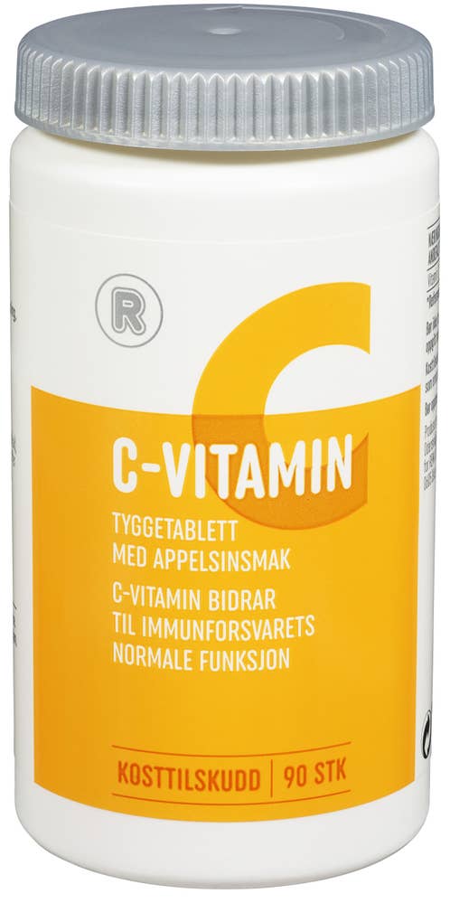 R C-Vitamin 200 mg Tyggetablett med appelsinsmak