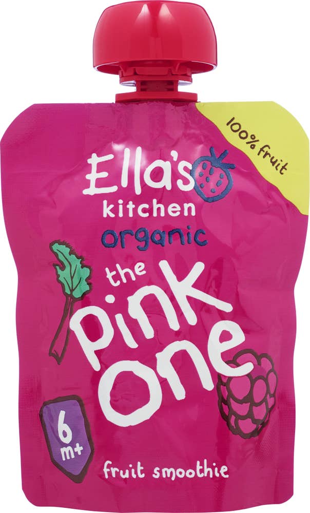 Ella's Kitchen The Pink One Fra 6 mnd, økologisk fruktsmoothie