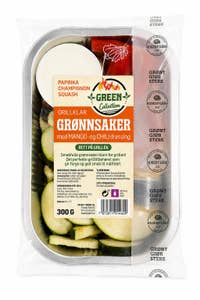 Grillklare Grønnsaker med Mango-chili Dressing