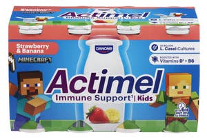 ACTIMEL Drikkeyoghurt jordbær / banan 8x100g