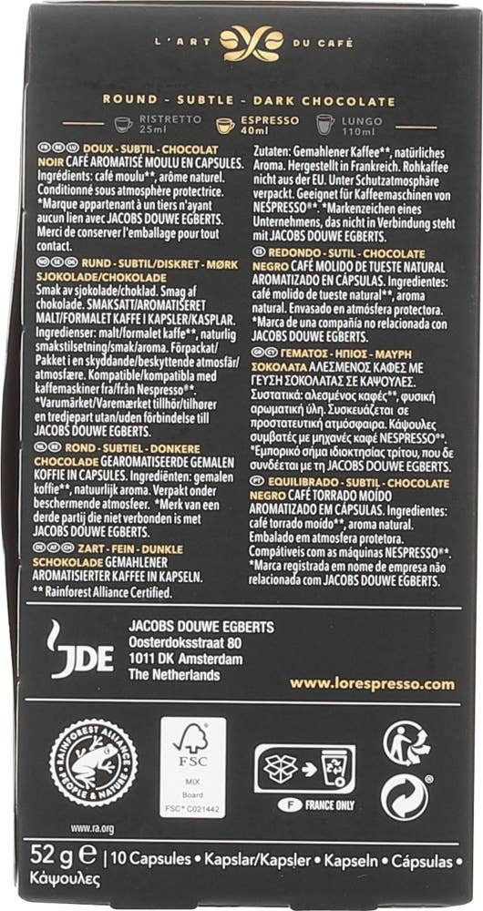 L'Or Espresso Flavoured caramel Kaffekapsler, 10 stk