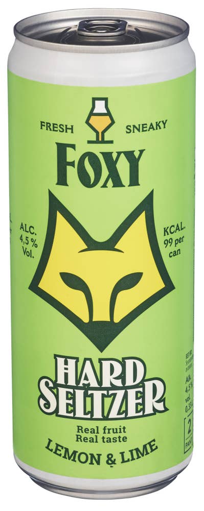 Foxy Hard Seltzer Lemon & Lime