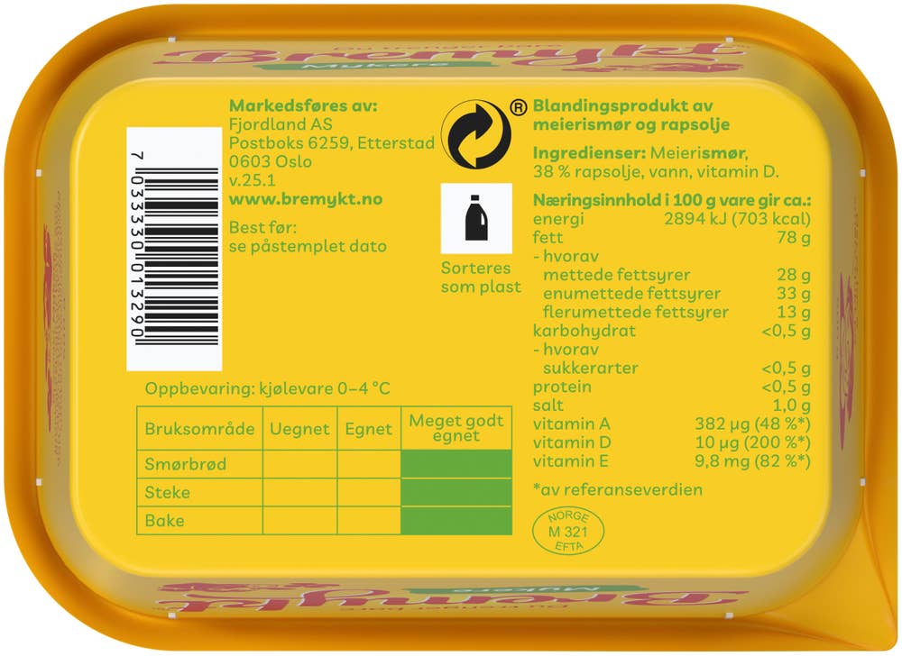Fjordland Bremykt mykere