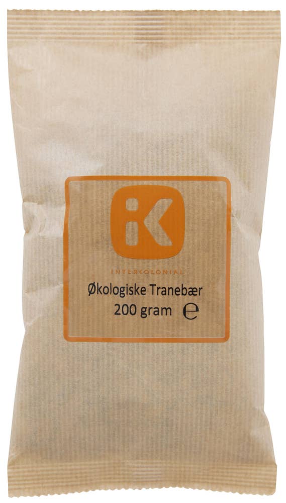 Økologiske Tranebær Tørket