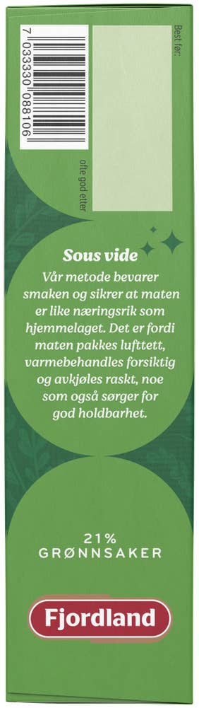 Fjordland Medisterkaker med surkål og poteter