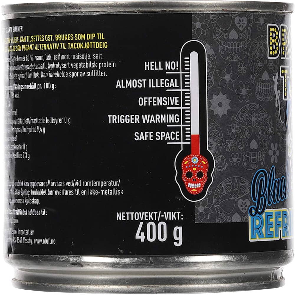 Broken Taco Black Refried Beans