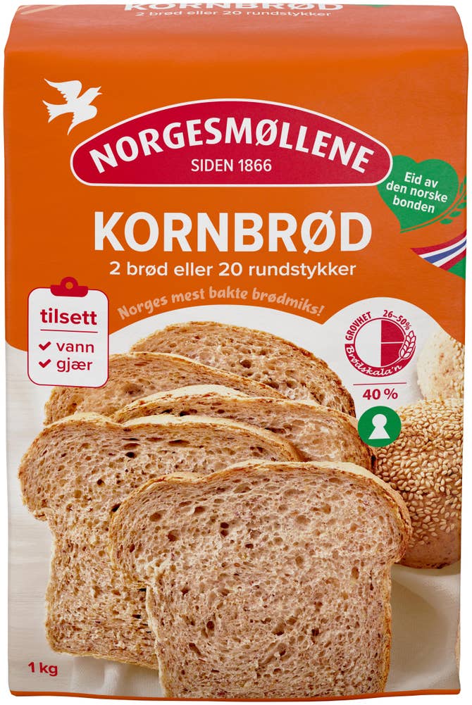 Norgesmøllene Kornbrød 1-2-3