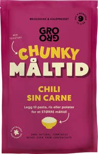 Grogro Økologisk måltid Chili sin carne Fra 9 mnd