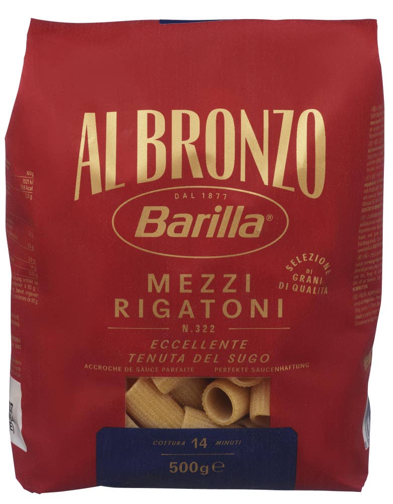 Barilla Mezzi Rigatoni Al Bronzo
