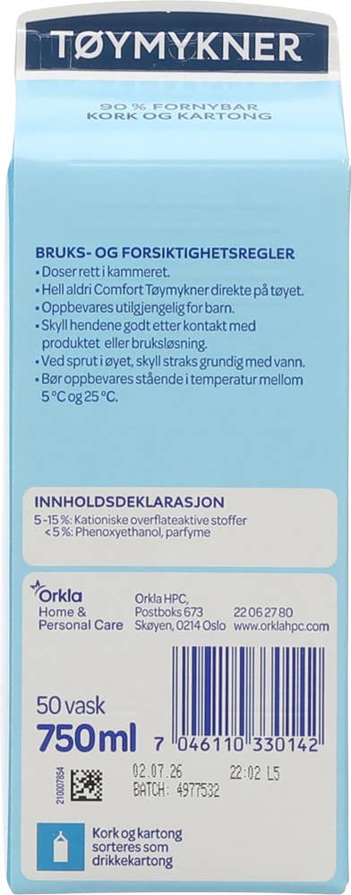 Comfort Tøymykner Fresh tech