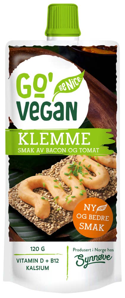 Go'Vegan Klemmeost Bacon & tomat