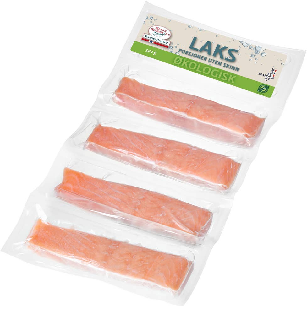 Norsk Sjømat AS Laksefilet uten skinn Økologisk