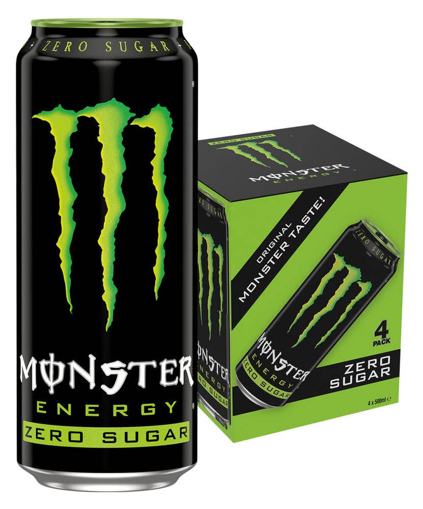 Monster Green Zero 4 x 500 ml