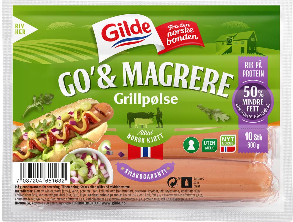 Gilde Go' & Magrere Grillpølse