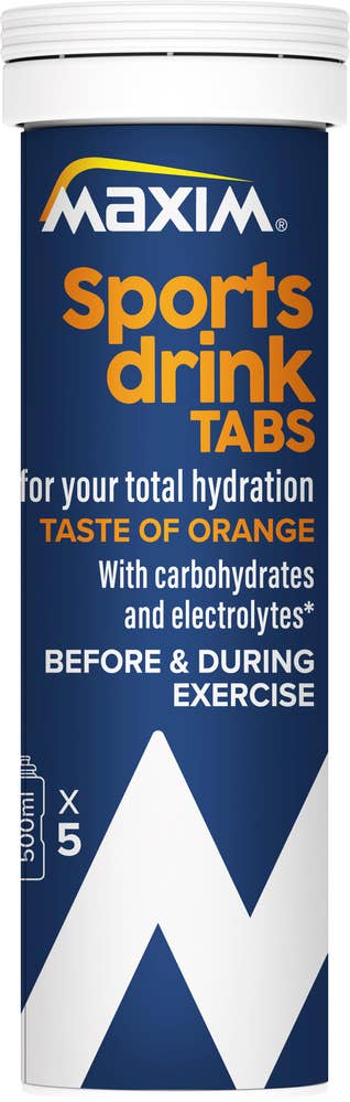 maxim Total Hydration Sports Drinks Tabs Appelsinsmak