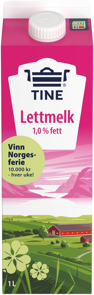 Tine Lettmelk 1% fett