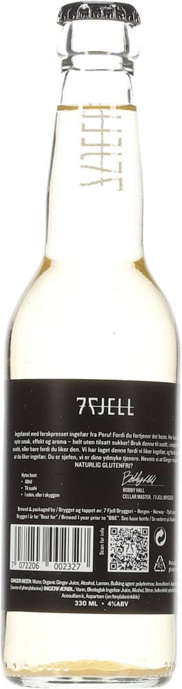 7 Fjell Bryggeri Ginger ninja sukkerfri