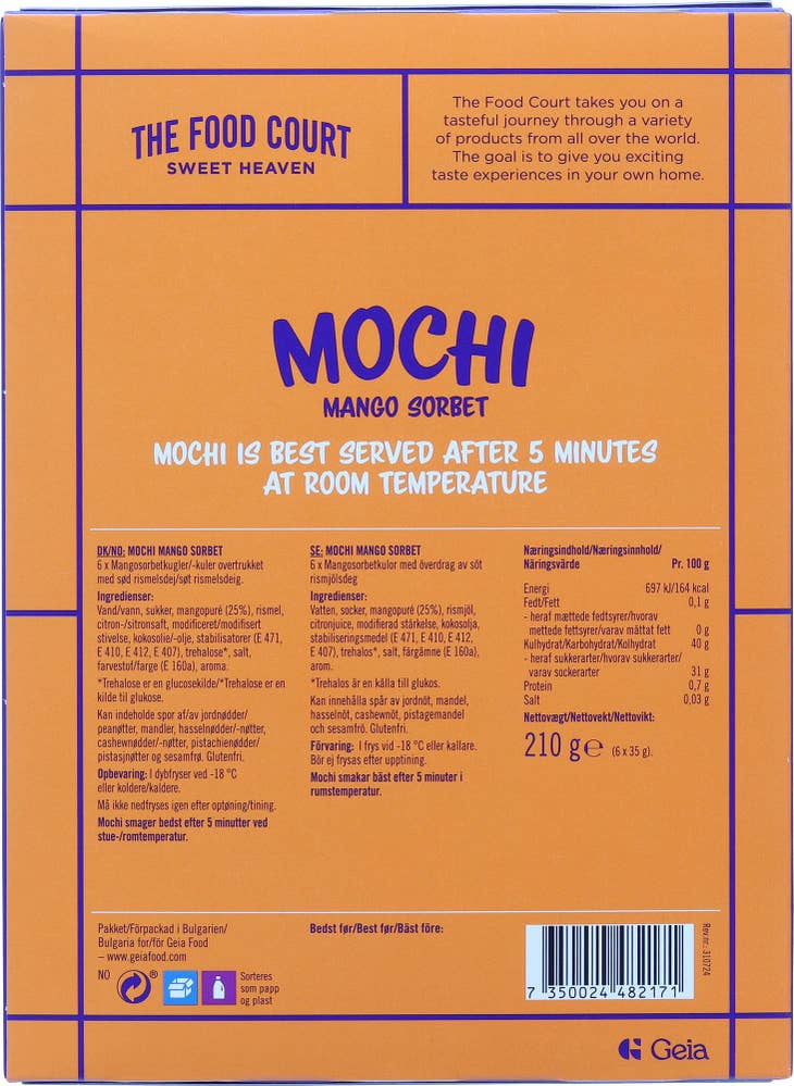 Food Court Mochi Mango Sorbet