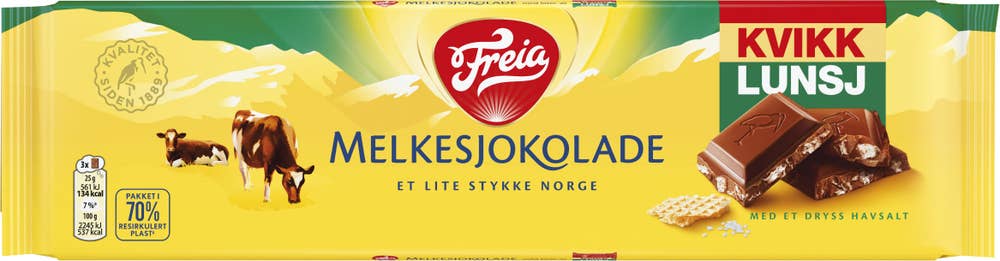 FREIA Kvikk Lunsj melkesjokolade