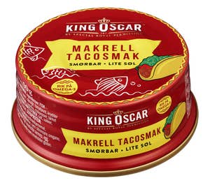 King Oscar Smørbar makrell Tacosmak