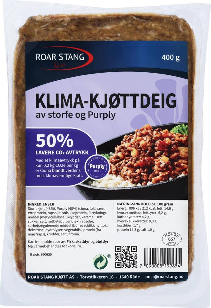 Roar Stang Klima-kjøttdeig Av storfe og Purply