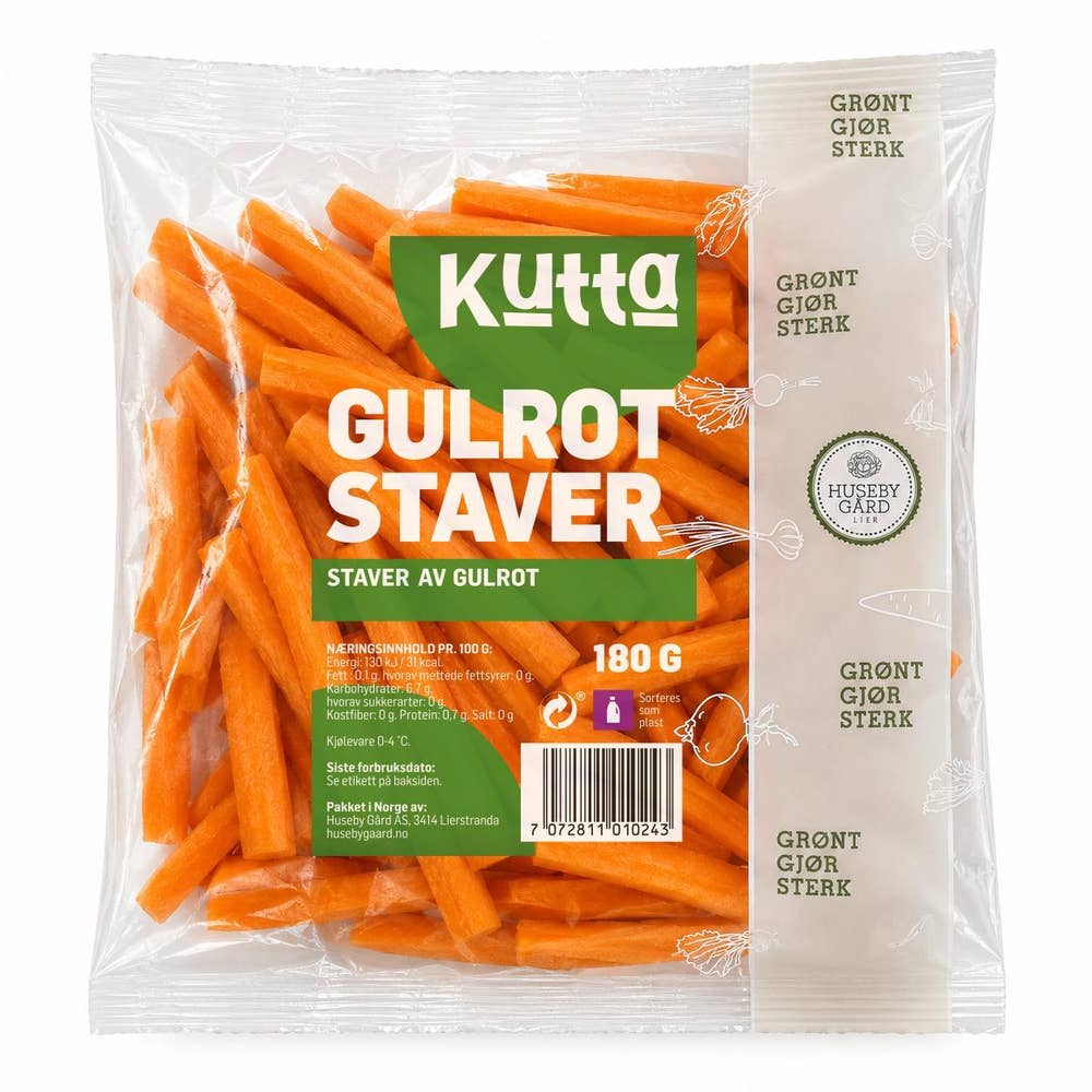 Huseby Gaard KUTTA Gulrot i Staver Norge