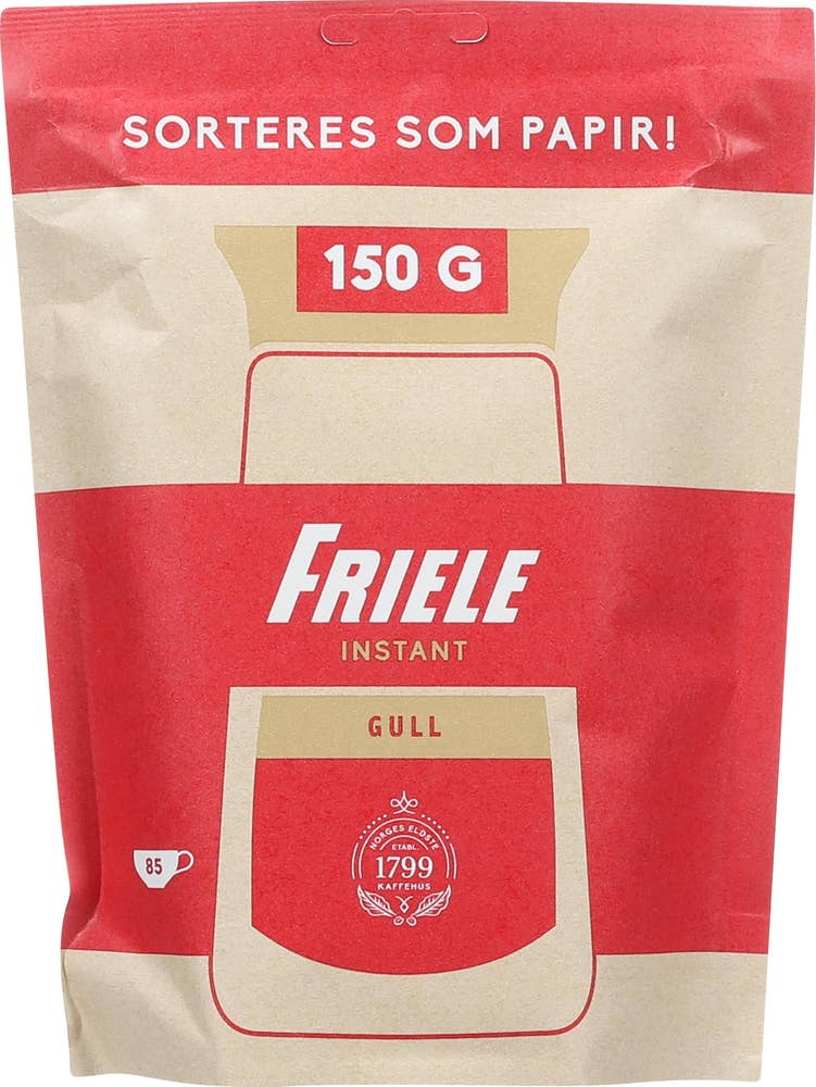 Friele Instant Gull refil Pulverkaffe