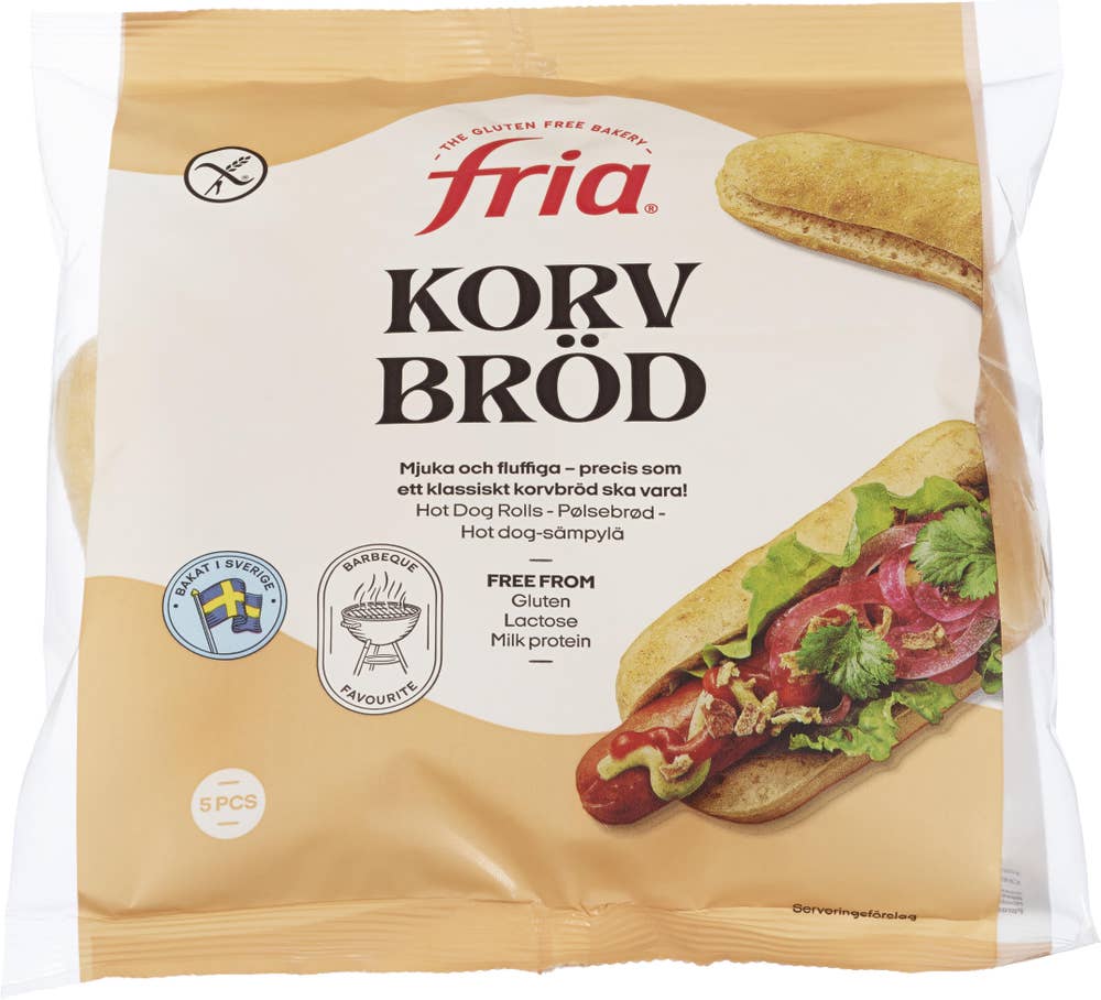 Fria Pølsebrød Glutenfri