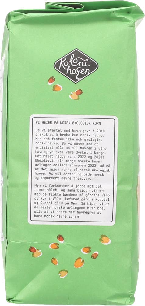 Kolonihagen Lettkokte Havregryn Økologisk