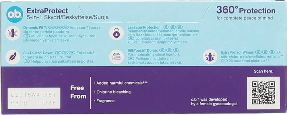 O.B.® ExtraProtect Super Plus 16 stk