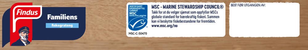 FINDUS Familiens fiskegrateng MSC