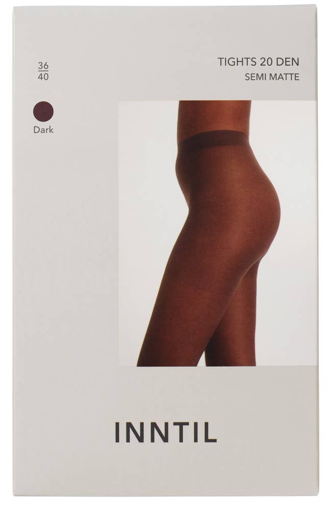 Inntil Strømpebukse 20 DEN Mørk, str. 36-40, semi-matt