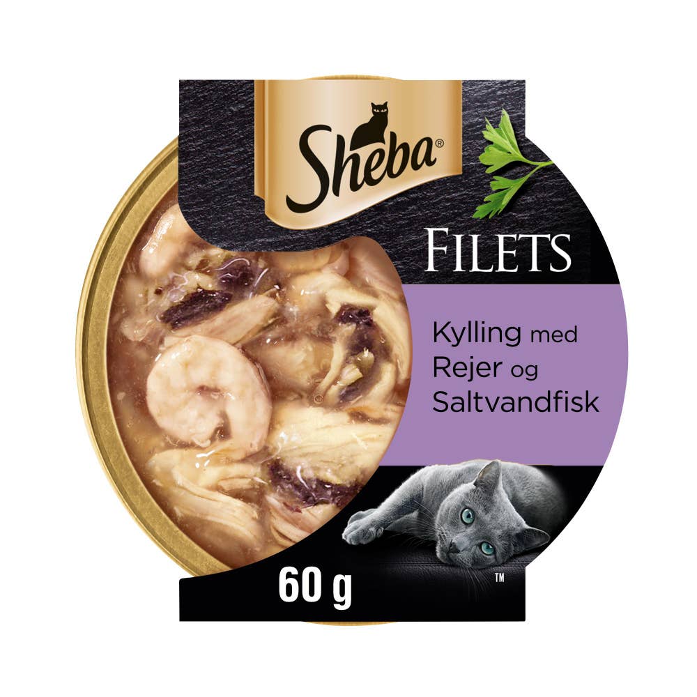 Sheba Filets Kylling, reker og saltvannsfisk