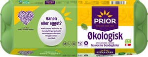 Prior Økologiske egg Strl M/XL