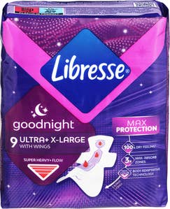 Libresse Bind Ultra Natt X-large 9 stk