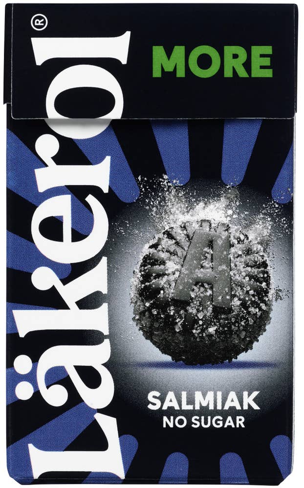 Läkerol MORE Salmiak Uten sukker