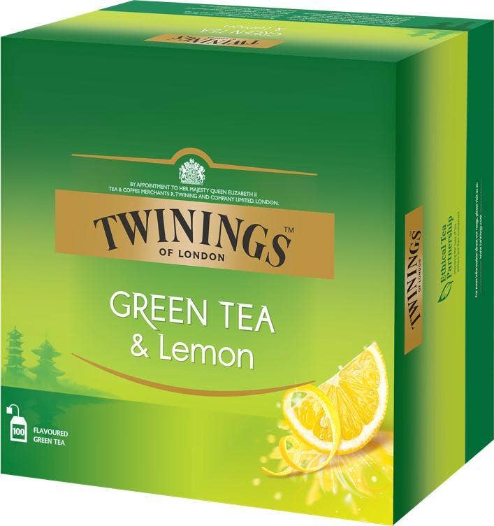 Twinings Grønn te sitron 100 stk