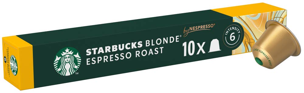Starbucks Blonde Espresso Roast 10 stk Intensitet 6